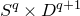 upper S Superscript q Baseline times upper D Superscript q plus 1