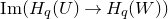 normal upper I normal m left parenthesis upper H Subscript q Baseline left parenthesis upper U right parenthesis right arrow upper H Subscript q Baseline left parenthesis upper W right parenthesis right parenthesis