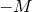 negative upper M