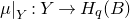 mu vertical bar Subscript upper Y Baseline colon upper Y right arrow upper H Subscript q Baseline left parenthesis upper B right parenthesis