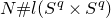 upper N number sign l left parenthesis upper S Superscript q Baseline times upper S Superscript q Baseline right parenthesis