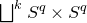 square union Overscript k Endscripts upper S Superscript q times upper S Superscript q