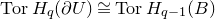 normal upper T normal o normal r upper H Subscript q Baseline left parenthesis partial differential upper U right parenthesis approximately equals normal upper T normal o normal r upper H Subscript q minus 1 Baseline left parenthesis upper B right parenthesis
