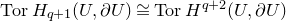 normal upper T normal o normal r upper H Subscript q plus 1 Baseline left parenthesis upper U comma partial differential upper U right parenthesis approximately equals normal upper T normal o normal r upper H Superscript q plus 2 Baseline left parenthesis upper U comma partial differential upper U right parenthesis