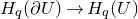 upper H Subscript q Baseline left parenthesis partial differential upper U right parenthesis right arrow upper H Subscript q Baseline left parenthesis upper U right parenthesis