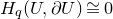 upper H Subscript q Baseline left parenthesis upper U comma partial differential upper U right parenthesis approximately equals 0