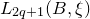 upper L Subscript 2 q plus 1 Baseline left parenthesis upper B comma xi right parenthesis