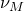 nu Subscript upper M