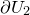 partial differential upper U 2