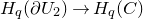 upper H Subscript q Baseline left parenthesis partial differential upper U 2 right parenthesis right arrow upper H Subscript q Baseline left parenthesis upper C right parenthesis