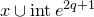 x union normal i normal n normal t e Superscript 2 q plus 1