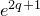 e Superscript 2 q plus 1
