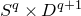 upper S Superscript q Baseline times upper D Superscript q plus 1
