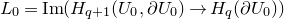 upper L 0 equals normal upper I normal m left parenthesis upper H Subscript q plus 1 Baseline left parenthesis upper U 0 comma partial differential upper U 0 right parenthesis right arrow upper H Subscript q Baseline left parenthesis partial differential upper U 0 right parenthesis right parenthesis