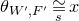 theta Subscript upper W prime comma upper F Sub Superscript prime Subscript Baseline approximately equals Underscript Superscript s Baseline Endscripts x