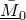 upper M overbar underbar Subscript 0