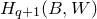 upper H Subscript q plus 1 Baseline left parenthesis upper B comma upper W right parenthesis