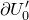partial differential upper U prime 0