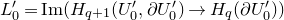 upper L prime 0 equals normal upper I normal m left parenthesis upper H Subscript q plus 1 Baseline left parenthesis upper U prime 0 comma partial differential upper U prime 0 right parenthesis right arrow upper H Subscript q Baseline left parenthesis partial differential upper U prime 0 right parenthesis right parenthesis