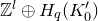 double struck upper Z Superscript l Baseline circled plus upper H Subscript q Baseline left parenthesis upper K prime 0 right parenthesis