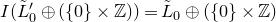 upper I left parenthesis upper L overtilde prime Subscript 0 Baseline circled plus left parenthesis StartSet 0 EndSet times double struck upper Z right parenthesis right parenthesis equals upper L overtilde Subscript 0 Baseline circled plus left parenthesis StartSet 0 EndSet times double struck upper Z right parenthesis