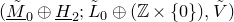 left parenthesis upper M overtilde underbar Subscript 0 Baseline circled plus upper H underbar Subscript 2 Baseline semicolon upper L overtilde Subscript 0 Baseline circled plus left parenthesis double struck upper Z times StartSet 0 EndSet right parenthesis comma upper V overtilde right parenthesis