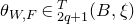 theta Subscript upper W comma upper F Baseline element of script s Subscript 2 q plus 1 Superscript upper T Baseline left parenthesis upper B comma xi right parenthesis