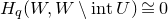 upper H Subscript q Baseline left parenthesis upper W comma upper W minus normal i normal n normal t upper U right parenthesis approximately equals 0