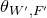 theta Subscript upper W prime comma upper F prime