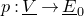 p colon upper V underbar right arrow upper E underbar Subscript 0 Baseline