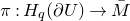 pi colon upper H Subscript q Baseline left parenthesis partial differential upper U right parenthesis right arrow upper M overbar