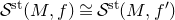 script upper S Superscript normal s normal t Baseline left parenthesis upper M comma f right parenthesis approximately equals script upper S Superscript normal s normal t Baseline left parenthesis upper M comma f Superscript prime Baseline right parenthesis