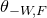 theta Subscript negative upper W comma upper F