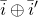 i overbar circled plus i overbar prime