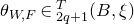 theta Subscript upper W comma upper F Baseline element of script s Subscript 2 q plus 1 Superscript upper T Baseline left parenthesis upper B comma xi right parenthesis