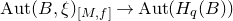 normal upper A normal u normal t left parenthesis upper B comma xi right parenthesis Subscript left bracket upper M comma f right bracket Baseline right arrow normal upper A normal u normal t left parenthesis upper H Subscript q Baseline left parenthesis upper B right parenthesis right parenthesis