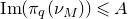 normal upper I normal m left parenthesis pi Subscript q Baseline left parenthesis nu Subscript upper M Baseline right parenthesis right parenthesis less than or slanted equals upper A