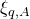 xi Subscript q comma upper A