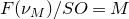 upper F left parenthesis nu Subscript upper M Baseline right parenthesis divided by upper S upper O equals upper M