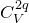 upper C Subscript upper V Superscript 2 q