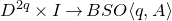 upper D Superscript 2 q Baseline times upper I right arrow upper B upper S upper O left angle bracket q comma upper A right angle bracket