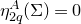 eta Subscript 2 q Superscript upper A Baseline left parenthesis normal upper Sigma right parenthesis equals 0