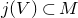 j left parenthesis upper V right parenthesis subset of upper M