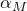 alpha Subscript upper M