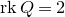 normal r normal k upper Q equals 2