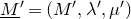 upper M underbar Superscript prime Baseline equals left parenthesis upper M prime comma lamda prime comma mu Superscript prime Baseline right parenthesis