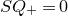 upper S upper Q Subscript plus Baseline equals 0