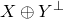 upper X circled plus upper Y Superscript up tack