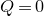 upper Q equals 0