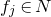 f Subscript j Baseline element of upper N
